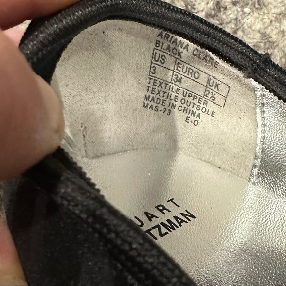 Girl's Stuart Weitzman Black Ariana Clare Wedges, NWT! - Picture 9 of 9